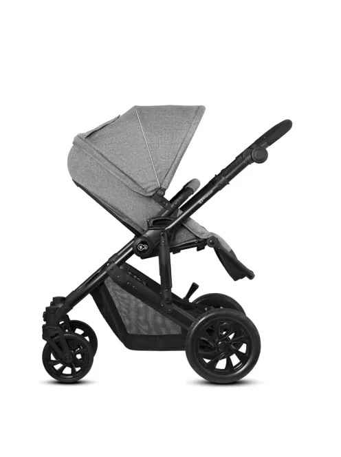 Kinderkraft Prime Lite 3 az 1-ben babakocsi Mink hordozóval-szürke, OUTLET termék