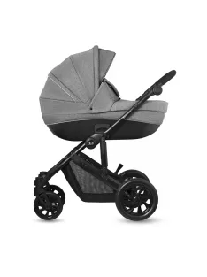  Kinderkraft Prime Lite 3 az 1-ben babakocsi Mink hordozóval-szürke, OUTLET termék
