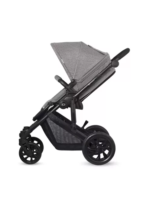 Kinderkraft Prime Lite 3 az 1-ben babakocsi Mink hordozóval-szürke, OUTLET termék