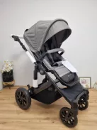 Kinderkraft Prime Lite 3 az 1-ben babakocsi Mink hordozóval-szürke, OUTLET termék