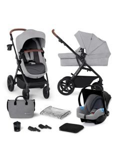   Kinderkraft A-Tour 3 az 1-ben babakocsi szett Mink hordozóval-Light Grey, OUTLET termék