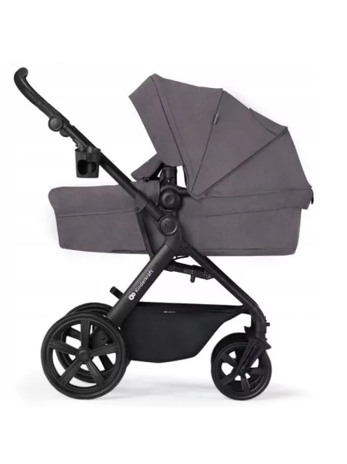Kinderkraft A-Tour 3 az 1-ben babakocsi szett Mink hordozóval-DarkGrey, OUTLET termék