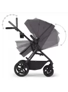 Kinderkraft A-Tour 3 az 1-ben babakocsi szett Mink hordozóval-DarkGrey, OUTLET termék