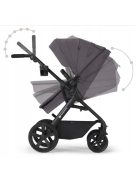 Kinderkraft A-Tour 3 az 1-ben babakocsi szett Mink Pro hordozóval-Dark Grey, OUTLET termék