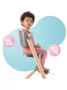 Kinderkraft IGEE etetőszék - fa, OUTLET termék
