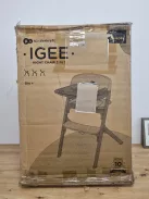Kinderkraft IGEE etetőszék - fa, OUTLET termék