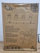 Kinderkraft IGEE etetőszék - fa, OUTLET termék