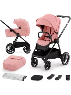   Kinderkraft NEA 2 az 1-ben multifunkciós babakocsi-pink , OUTLET termék