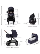 Kinderkraft EVERYDAY 2 az 1-ben babakocsi szett-denim, OUTLET termék