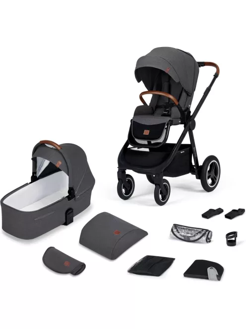 Kinderkraft EVERYDAY 2 az 1-ben babakocsi szett-sötétszürke, OUTLET termék