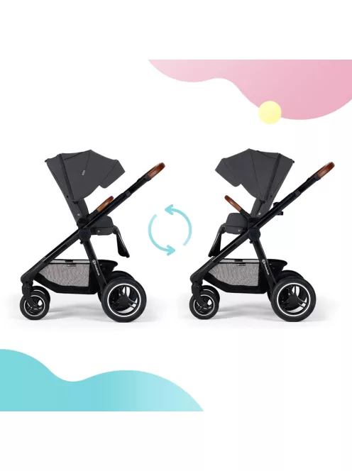 Kinderkraft EVERYDAY 2 az 1-ben babakocsi szett-sötétszürke, OUTLET termék