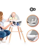 Kinderkraft Fini 2 az 1-ben etetőszék és babaszék, OUTLET termék