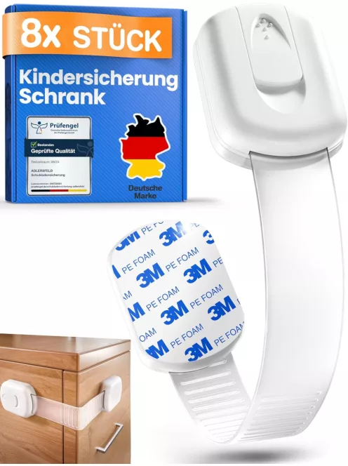 Adlersfeld gyermekbiztonsági zár, 8 db-os, OUTLET termék