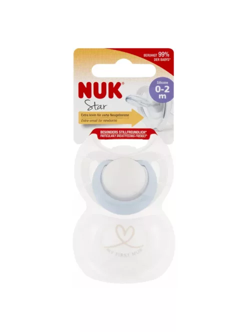 Nuk Star cumi 0-2 hó, 2 db-os, OUTLET termék