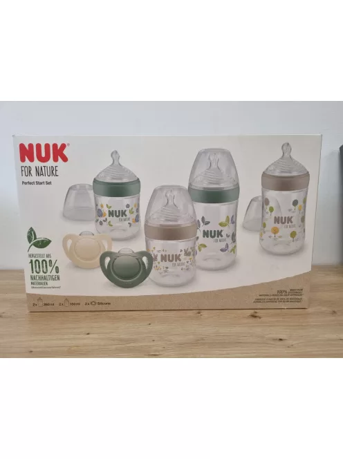Nuk for Nature Perfect Start cumisüveg és cumi szett, OUTLET termék