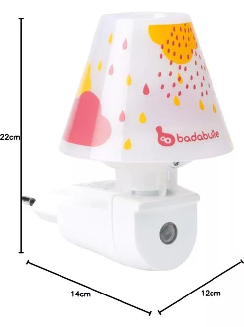 Badabulle Drops fali éjjeli fény, rózsaszín, OUTLET termék