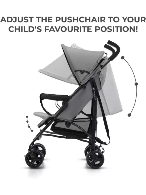 Kinderkraft Tik sportbabakocsi 15 kg-ig-szürke. OUTLET termék