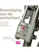 Okbaby 10+ állítható hátsó kerékpárülés, OUTLET termék