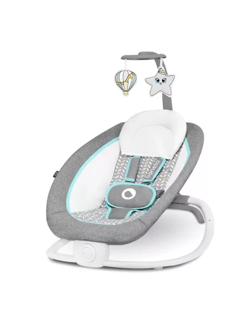 Lionelo Pascal rezgő pihenőszék - Grey Scandi. OUTLET termék.