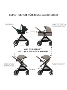 Kinderkraft ESME 3 az 1-ben babakocsi OUTLET termék.