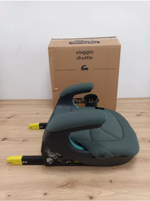 Peg Perego Viaggio Shuttle ülésmagasító i-Size isofix 125-150cm - zöld, OUTLET termék