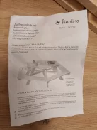 Pinolino Nicki fa körasztal paddal- 6 gyermeknek, OUTLET termék