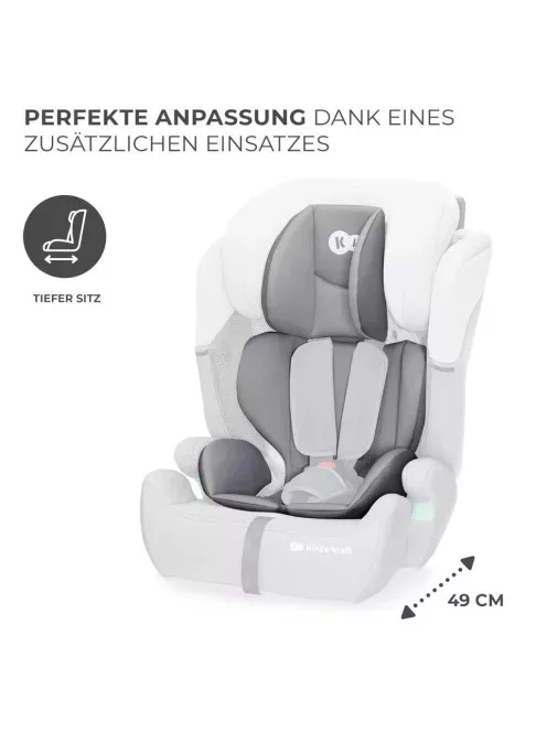 Kinderkraft Comfort Up I-Size 76-150cm gyerekülés-szürke. OUTLET termék