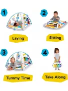  Baby Einstein készségfejlesztő 4:1 játszószőnyeg zenével 0+ OUTLET termék