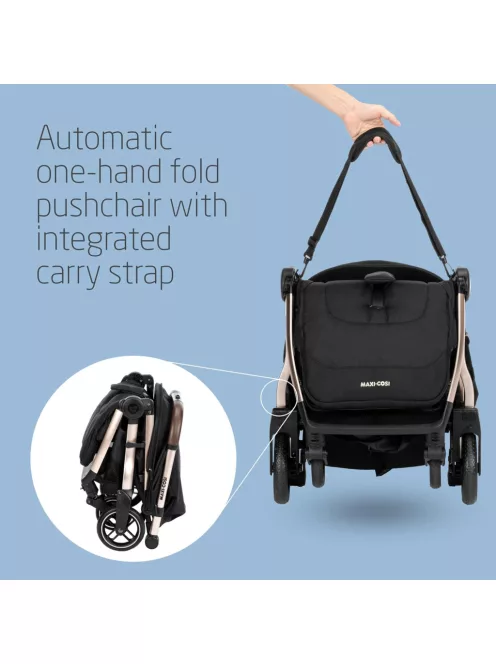 Maxi-Cosi Eva3 kompakt babakocsi Travel System- rosegold/fekete, OUTLET termék