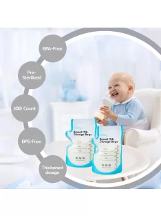 Edibaby anyatej tároló tasakok-100db, OUTLET termék