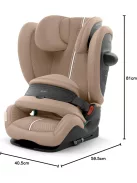Cybex Gold Pallas G2 Plus i-Size 76-150cm Isofix gyerekülés Almond Beige, OUTLET termék