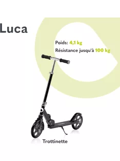 Lionelo Luca roller 100kg-ig-fekete, OUTLET termék