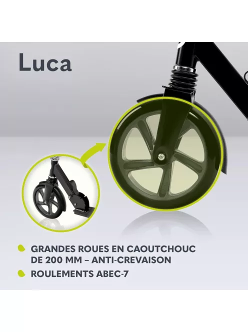 Lionelo Luca roller 100kg-ig-fekete, OUTLET termék