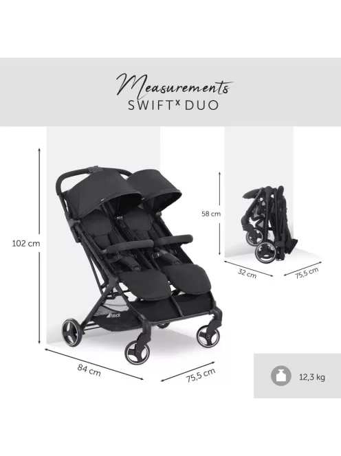 Hauck SWift X Duo ikerbabakocsi, OUTLET termék