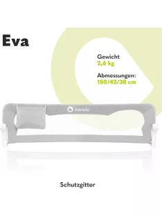   Lionelo Eva leesésgátló kiságyra, 150 cm-es. OUTLET termék