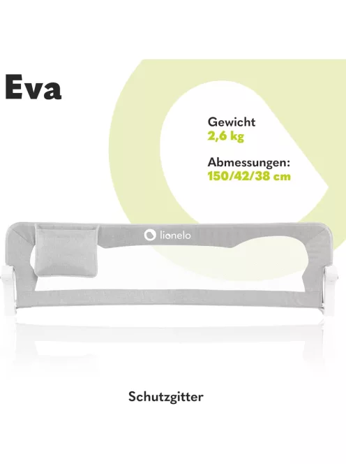 Lionelo Eva leesésgátló kiságyra, 150 cm-es. OUTLET termék