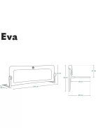Lionelo Eva leesésgátló kiságyra, 150 cm-es. OUTLET termék