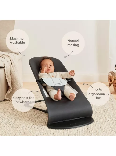 BabyBjörn Balance Soft pihenőszék- Grey/Dark Grey, OUTLET termék