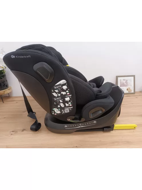 Kinderkraft I-Grow 2 Pro i-Size 40-150cm Isofix 360°gyerekülés-fekete, OUTLET termék
