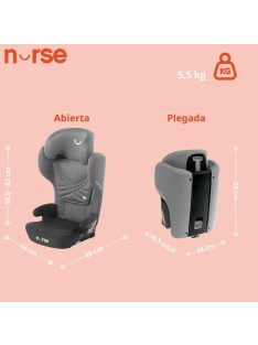   Jané Nurse spring i-size összecsukható gyerekülés 100-150cm,OUTLET termék 