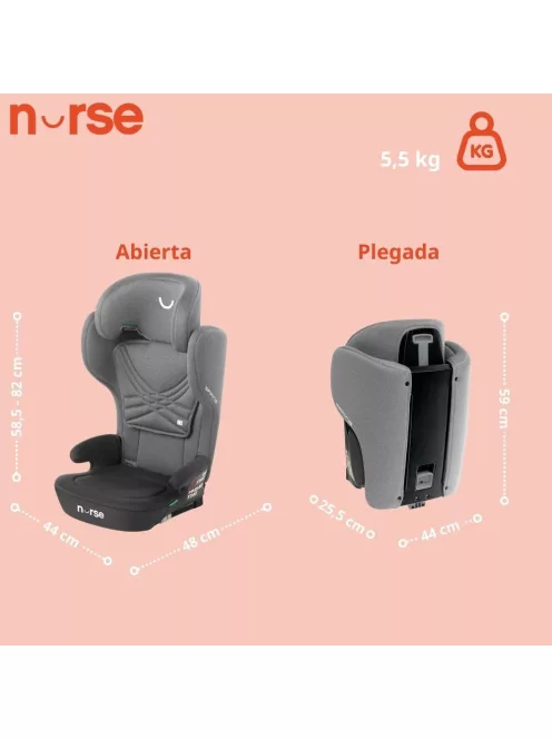 Jané Nurse spring i-size összecsukható gyerekülés 100-150cm,OUTLET termék 