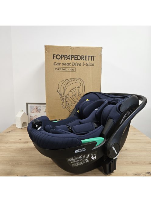 Foppapedretti Divo I-Size hordozó, bázistalpra tehető- OUTLET termék