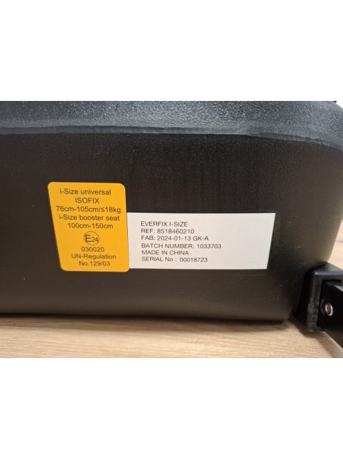 Bebeconfort EverFix I-Size Isofix 76-150cm gyerekülés, OUTLET termék