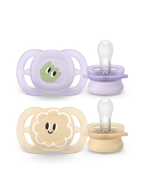 Philips AVENT játszócumi Ultra Start mintás 0-2hó lányos 2db