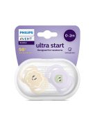 Philips AVENT játszócumi Ultra Start mintás 0-2hó lányos 2db