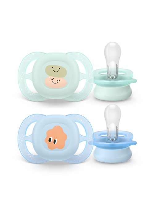 Philips AVENT játszócumi Ultra Start mintás 0-2hó fiús 2db