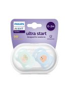 Philips AVENT játszócumi Ultra Start mintás 0-2hó fiús 2db