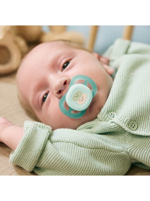Philips AVENT játszócumi Ultra Start mintás 0-2hó fiús 2db