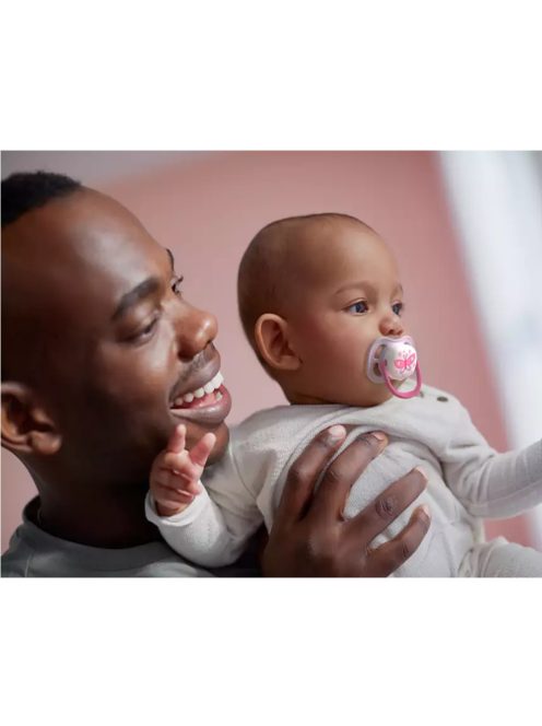 Philips AVENT játszócumi ultra air 0-6hó lány Text 2db