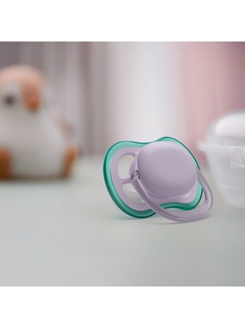 Philips AVENT játszócumi Ultra Air neutral 0-6hó lányos lila 2db